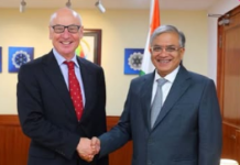 Ambassador of Austria to India, at Nirvachan Sadan in New Delhi.