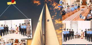 The crew of the Indian Army Sailing Vessel Triveni called on President Droupadi Murmu at Rashtrapati Bhavan.